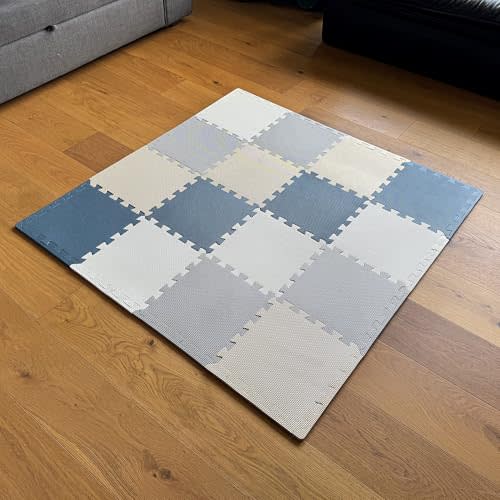 MioTetto Baby Play Mat, Soft Foam Floor Tiles for Kids. Adjustable Interlocking Foam Tiles, Fits with 50x50 Playpen Baby mat for Crawling & Development, Safe & Non-Toxic Playmat for Babies 6-12 Months
