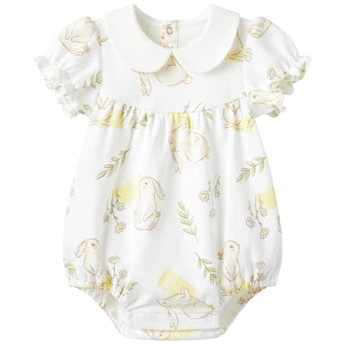 pureborn Baby Girls Boys Bodysuit Super Soft Cotton Romper 0-24 Months