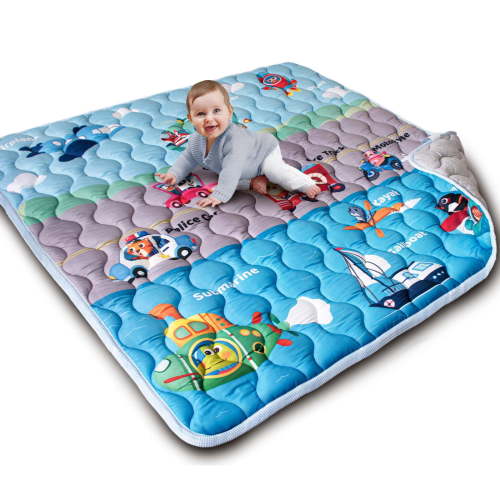 Beavtaens Baby Play Mat for Floor, Fits 50x50 Playpen, Foldable Crawling Mat, Non-Slip, Soft for Infants, 0-4 Years