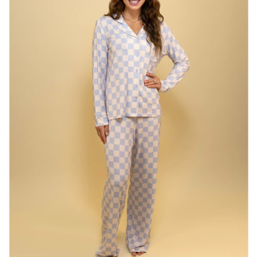 Womens PJ's Long Sleeve (Checkered) – Snuggle & Slumber