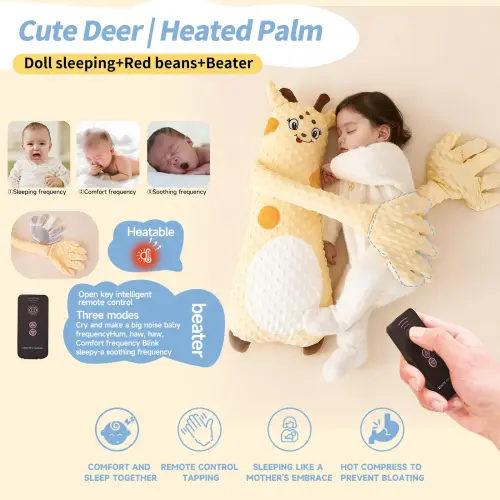Dinosaur Stuffed Animal Soothing Pillow with 3 Adjustable Patting Modes, Baby Sleep Aid Plush Toy, Birthday & Baby Shower Gift for Toddlers, Pregnant Women, Expecting Moms - TikTok Shop