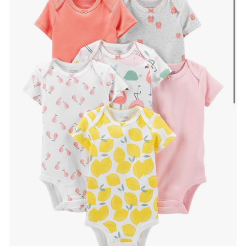 Simple Joys by Carter's Baby-Girls 6-Pack Short-Sleeve Bodysuit