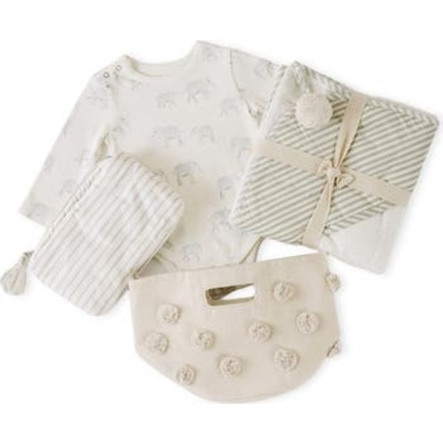 Hello Baby 4-Piece Gift Set, 6-12M