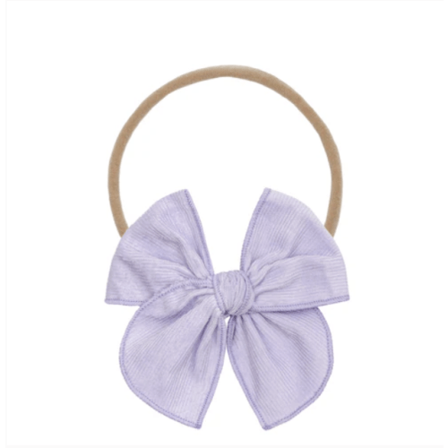 Heirloom Bow - Wisteria Corduroy Headband