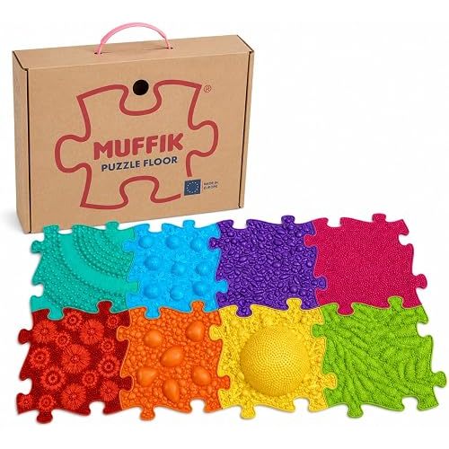 Muffik Rainbow Set - Sensory Play Mats - 8 Piece Set