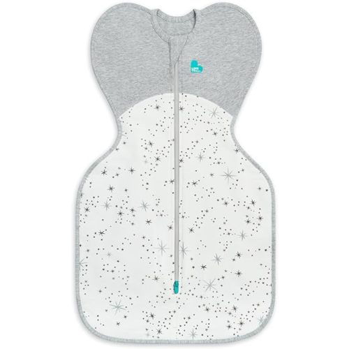 Love to Dream Swaddle UP, Baby Sleep Sack, Self-Soothing Swaddles for Newborns, Get Longer Sleep, Snug Fit Helps Calm Startle Reflex, Suitable for All Seasons, 8-13 lbs, North Star White