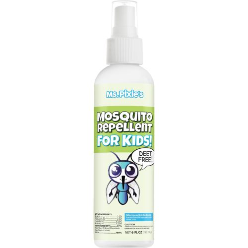 Ms. Pixie's Mosquito Repellent for Kids, DEET-Free Gentle Bug Spray for Children’s Skin & Outdoor Protection, 6 oz (180mL)