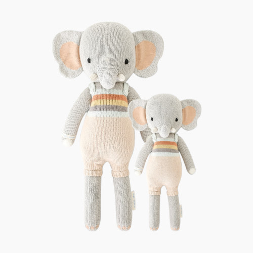 Cuddle + Kind Hand-Knit Doll - Evan The Elephant, Regular 20"