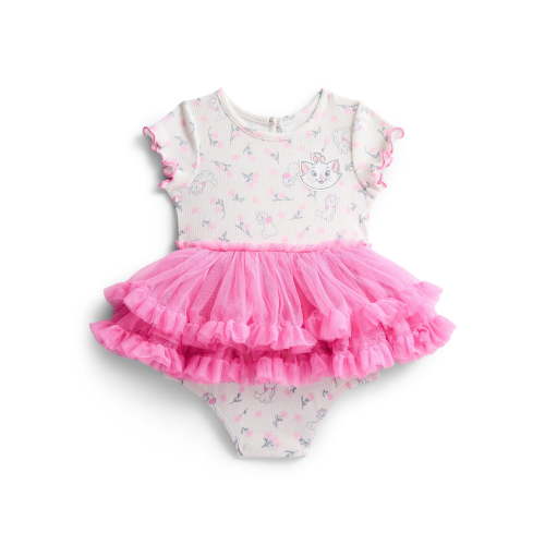 Disney Classics Marie Baby Girls Graphic Tutu Dress Bodysuit with Short Sleeves, Sizes 0/3M-6/9M