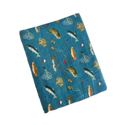 Gone Fishing / Muslin Swaddle