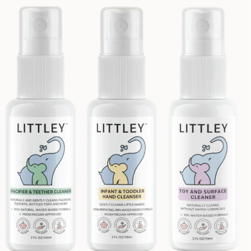 "INTRODUCTORY $20.99 SAMPLE PACK" Pacifier Cleaner + Hand Cleanser + T – Littley USA