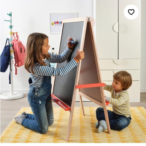 Two-Sided Easel & Chalkboard