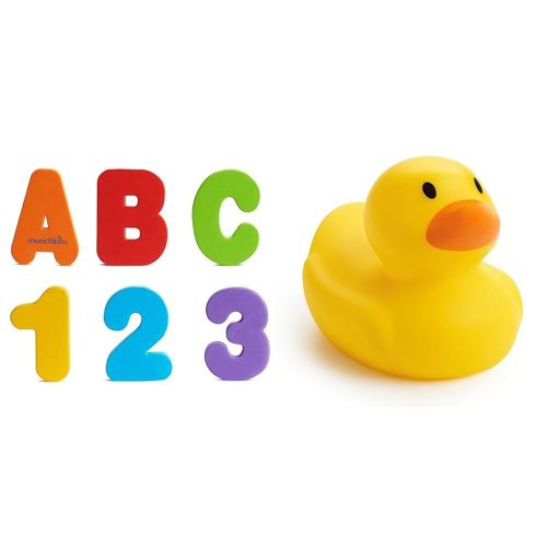 Munchkin® LearnTM 36pc Bath Letters and Numbers + White Hot® Safety Bath Ducky