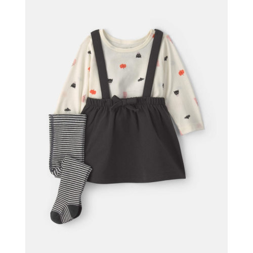 Baby Girl 3-Piece Halloween Long-Sleeve Dress Set - Black | Carter's