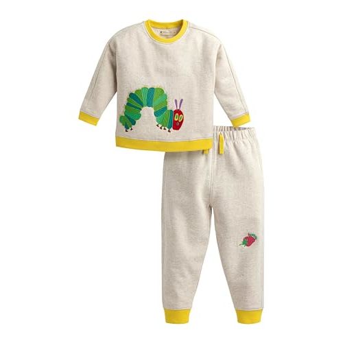 monica + andy Sporty Sweatsuit, 100% Organic Cotton Clothes for Boys & Girls, Outfit Sizes For Kids, Toddler & Infant