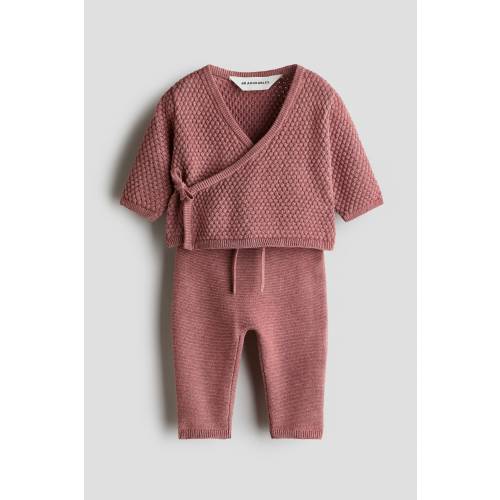2-PIECE COTTON TEXTURED-KNIT SET