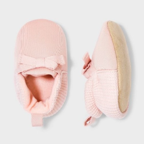 Baby Girls' Newborn Booties - Cloud Island™ Pink, Size: 0-3M