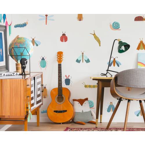 Bug Wall Decals - Insect Wall Art, Nursery Decor, Kids Room Decal, Reusable and Removable Wall Stickers