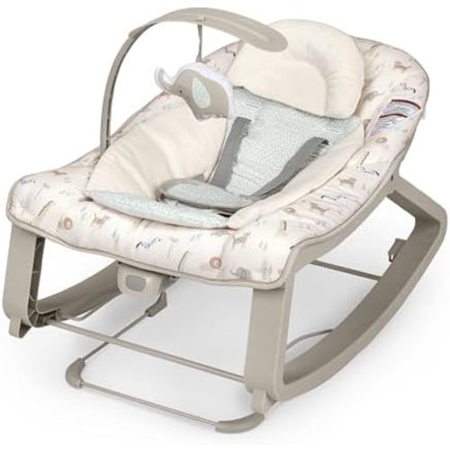 Ingenuity Keep Cozy 3-in-1 Vibrating Bouncer Rocker, Green