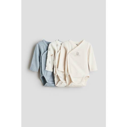 3-PACK WRAPOVER BODYSUITS