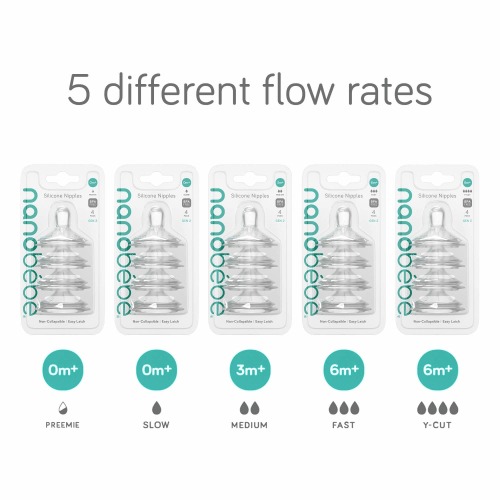 Silicone Anti-Colic Baby Bottle Nipples