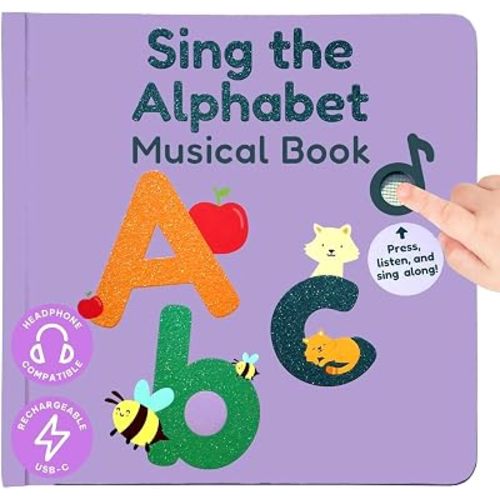 Cali's Books Alphabet Music Book for Toddlers 1-3 Years Old