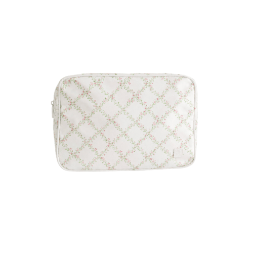 Rosy Trellis | Large Cosmetic Pouch – Baby Dunn