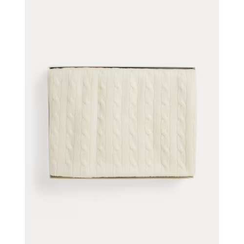 Cable-Knit Cashmere Blanket