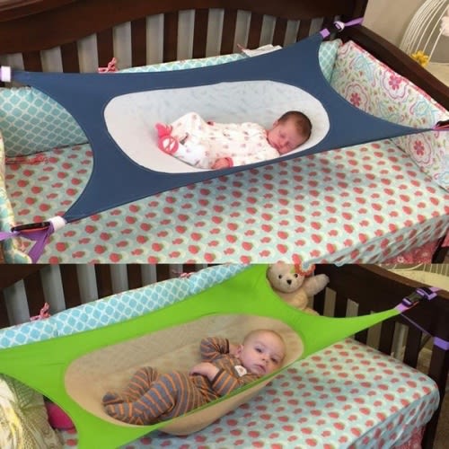 Wish | Baby Hammock Newborn Infant Bed Elastic Oxford Cloth Detachable Baby Crib Safe