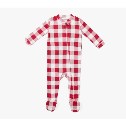 Holiday Silky Tencel Check Baby Pajama