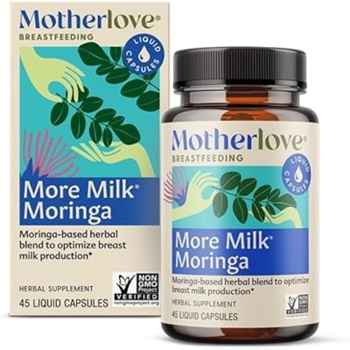 Motherlove More Milk Moringa. Increase Breast Milk Supply, 45 Count (Pack of 1)