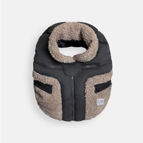 Car Seat Cocoon - Teddy Appliqué