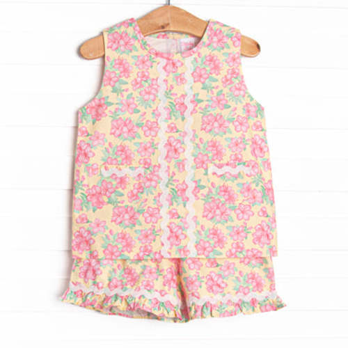 Augusta Azalea's Ruffle Short Set, Pink – Stitchy Fish