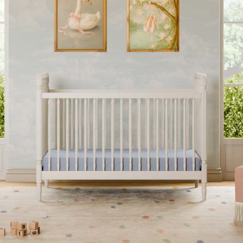 Namesake Liberty 3-in-1 Convertible Spindle Crib with Toddler Bed Conversion Kit