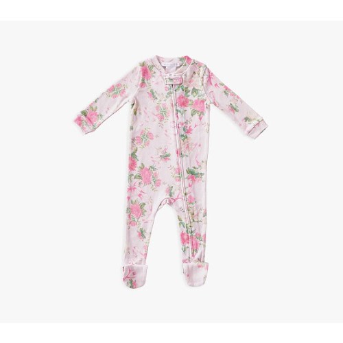 LoveShackFancy Cabbage Rose Organic Nursery Pajama | Pottery Barn Kids