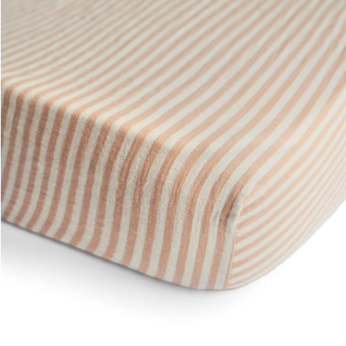 Mushie Extra Soft Muslin Crib Sheet
