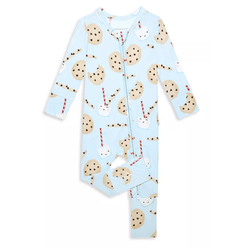 PoshPeanut Chocolate Chip Cookies Footie PJs, 3-6 M