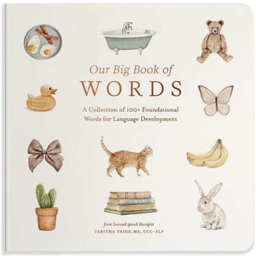 Our Big Book of First Words: A Collection of 100+ Foundational Words for Language Development (Tabitha Paige Children's Book Series)