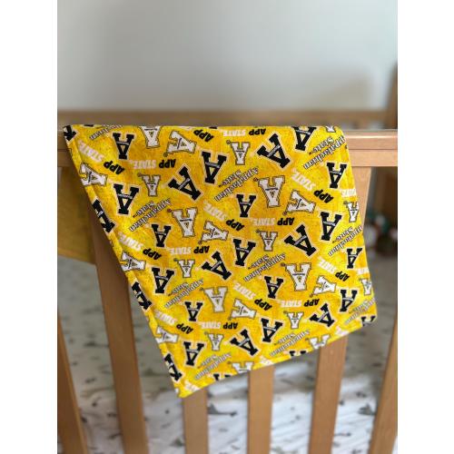 Appalachian State Burp Cloth - Absorbent Flannel Back