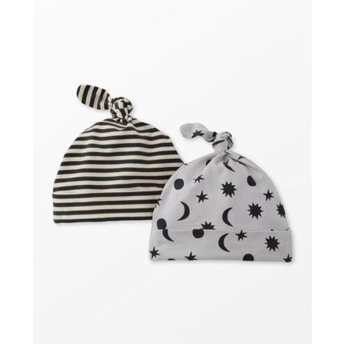 2-Piece Baby Layette Top Knot Beanie in HannaSoft™