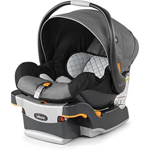 Chicco KeyFit 30 Infant Car Seat and Base, Rear-Facing Seat for Infants 4-30 lbs., Infant Head and Body Support, Compatible with Chicco Strollers, Baby Travel Gear | Orion/Grey