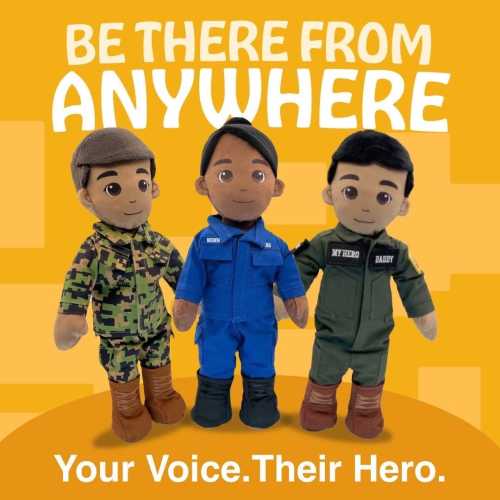 Recordable Military, Medical & First Responder Plush Daddy Doll, Mommy Doll - Custom Deployment Gift