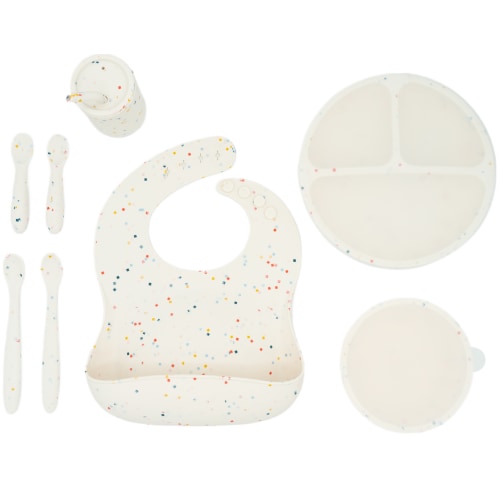 WeeSprout | Baby-Led Weaning Silicone Feeding Bundle | 10-Piece Set with Suction Bowl & Plate