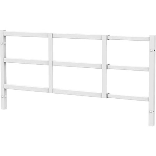 Fixed Window Safety Guard 14”x 38” Adjustable Width Prevents Accidental Falls, Non-Egress, Tamper Resistant Screws Included, White, Single Pack