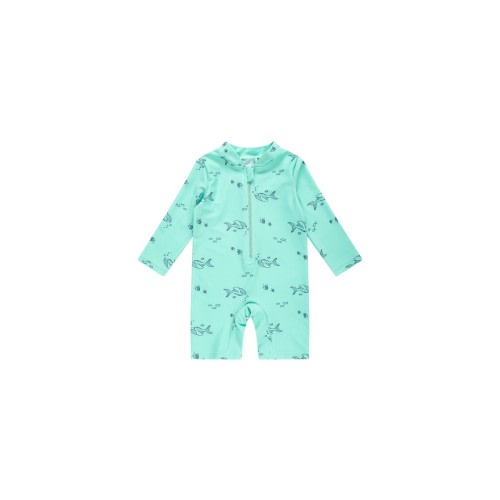 Bilbi Ripple Sunsuit Atlantic Green | Baby Bunting AU