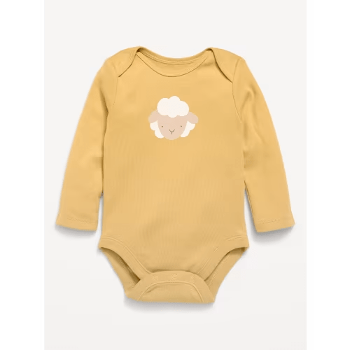 Unisex Long-Sleeve Graphic Bodysuit for Baby - Sandstorm