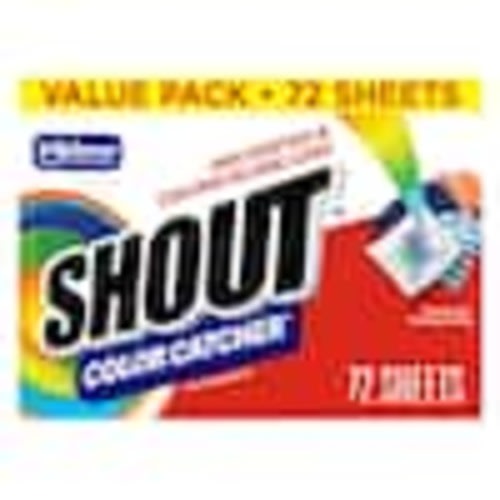 Shout Color Catcher, Dye-Trapping Sheets, 72 Sheets Fabric Stain Remover 367851