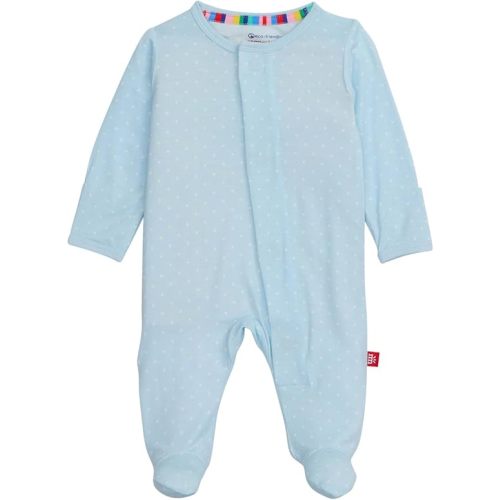 Magnetic Me Boys Modal Magnetic Baby Footie Pajamas, 6-9 Months