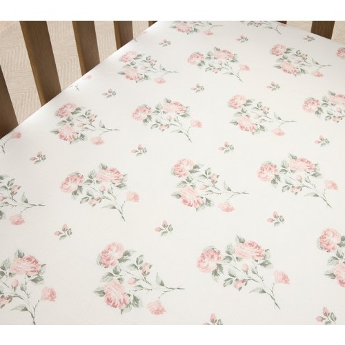 Bria Hammel Rose Organic Crib Fitted Sheet