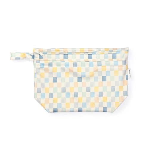 Loulou Lollipop Wet Dry Bag for Diapers, Swimsuits & Daycare - Dual Compartment, Waterproof, Machine Washable Travel Pouch for Pool, Beach & On-the-Go - Check It Out